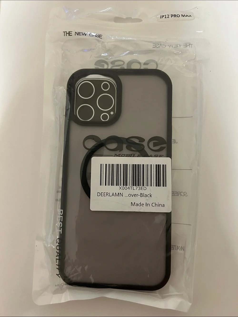 Magnetic Matte over Black Case for iPhone 12 Pro Max - MagSafe Ready